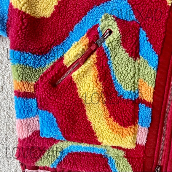 SOLD ‼️ Free people mountain air jacket fall winter coat designer rainbow hoodie - Picture 7 of 12